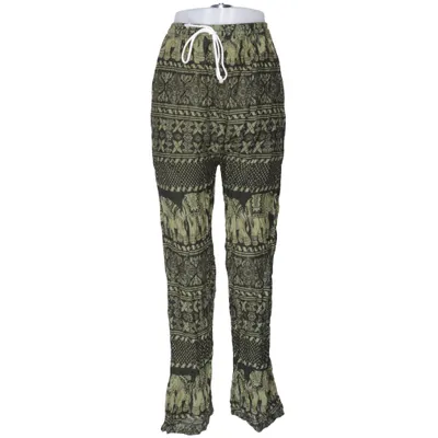Pants (Green, Black) from Rayon Viscose