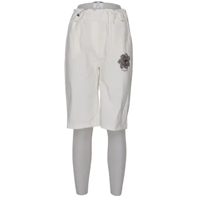 Three-quarter pants (White) from Mademoiselle Cotton, Elastane, Polyamide