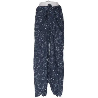 Wrap pants (Blue, White) from Abercrombie & Fitch Viscose