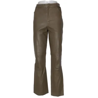 Leren broek (Groen) van Alberta Ferretti Leer
