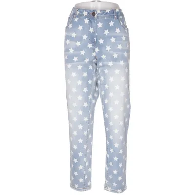 Jean (Bleu, Blanc) de Amy Vermont Coton, Élasthane, Polyester