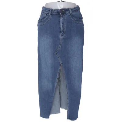 Denim skirt (Blue) from Place du Jour Cotton, Elastane