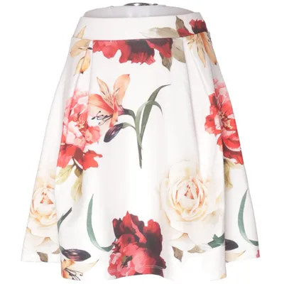 Skirt (Red, White, Multicolored) from Anna Field Petite Elastane, Polyester