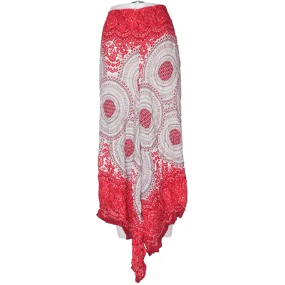 Pantalon portefeuille (Rouge, Multicolore) Viscose