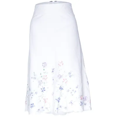 Skirt (White, Multicolored) from Atmosphere Linen, Viscose