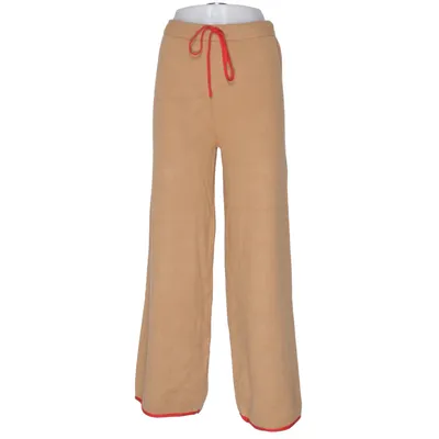 Palazzohose (Braun, Rot) von Never Fully Dressed Polyamid, Polyester, Viskose