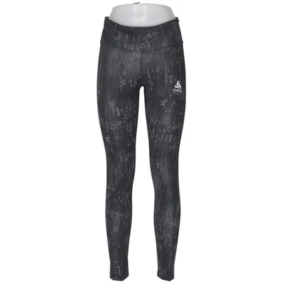 Sportleggings (Zwart) van Odlo Elastaan, Polyamide, Polyester