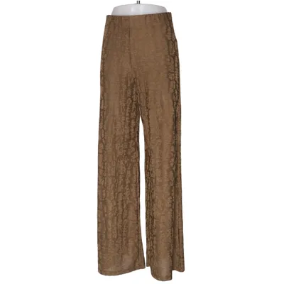 Pantalon patte d'éléphant (Marron) de Zara Woman Collection Élasthane, Polyester
