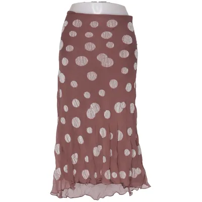 Jupe (Marron, Blanc) de Jacques Vert Soie, Viscose
