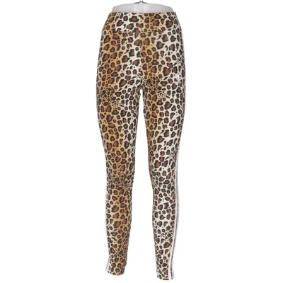 Leggings (Brun, Svart, Vit) från Adidas Bomull, Elastan