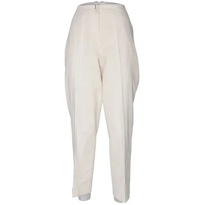 Suit pants (White) from Cavaliere Femme Cotton, Elastane