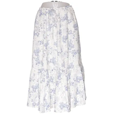 Maxi skirt (White, Blue) from House of CB