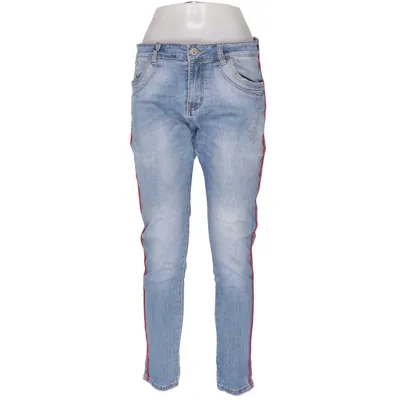 Spijkerbroek (Blauw, Rood) van Lexxury Katoen, Elastaan, Polyester, Viscose
