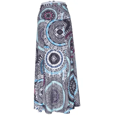 Långkjol (Svart, Flerfärgad) från Coline Elastan, Polyester