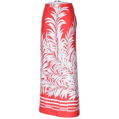 Långkjol (Röd, Vit) från Kenz Fashion Polyester