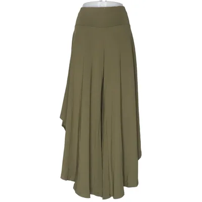 Pantalon patte d'éléphant (Vert) de Shein Curve Élasthane, Polyester