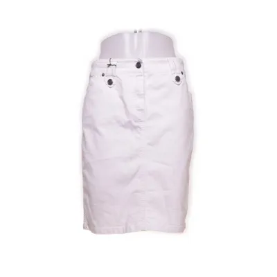 Jeanskjol (Vit) från Caroll Bomull, Elastan, Polyester