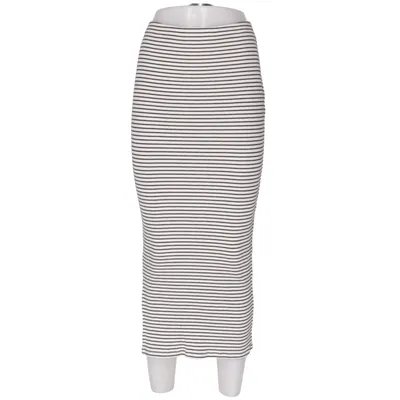 Maxi skirt (White, Black) from Aware Cotton, Elastane, Modal