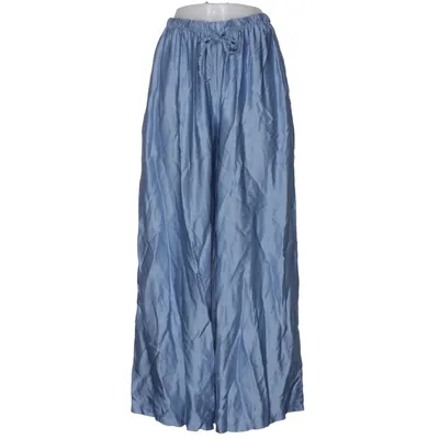 Pantalon patte d'éléphant (Bleu) de Elegance Soie, Viscose