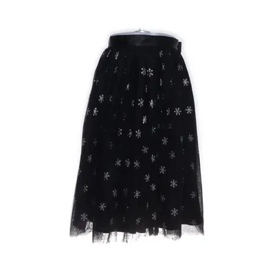 Kjol (Svart, Silverfärgad) från Hell Bunny Elastan, Nylon, Polyester