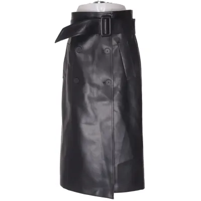 Maxi skirt (Black) from Morgan de Toi Polyurethane