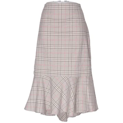 Nederdel (Beige, Flerfarvet) fra New York & Company Elastan, Polyester, Viscose