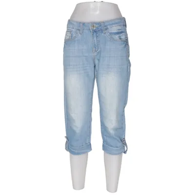 Three-quarter pants (Blue) from Miss Fanny Cotton, Elastane