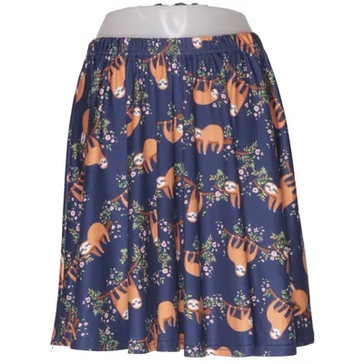 Skirt (Blue, Multicolored) from Fancyqube Elastane, Polyester
