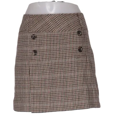 Skirt (Brown, Black) from Yessica by C&A Acrylic, Polyester, Wool