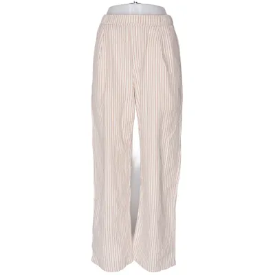 Palazzo pants (Beige, White) from Uniqlo Cotton, Polyester