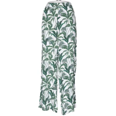 Palazzo broek (Groen, Wit, Meerkleurig) van MyWear Woman Viscose