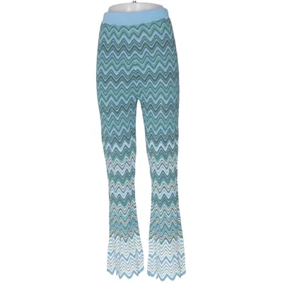 Pantalon patte d'éléphant (Bleu, Vert, Multicolore) de Never Fully Dressed Nylon, Viscose