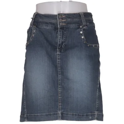 Jeansnederdel (Blå) fra Denim Bomuld, Elastan