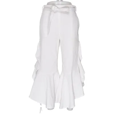 Byxor (Beige, Vit) från Jonathan Simkhai Bomull, Polyester
