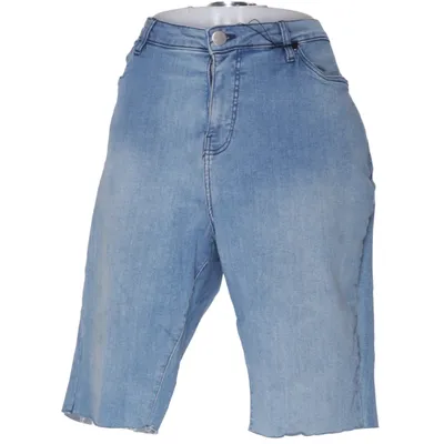 Short en jean (Bleu) de Zizzi Coton, Élasthane