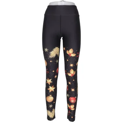 Collants de sport (Noir, Or, Multicolore) de Maya Freya Élasthane, Polyester