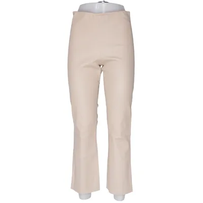 Pants (Beige) from By Malene Birger Cotton, Elastane, Leather
