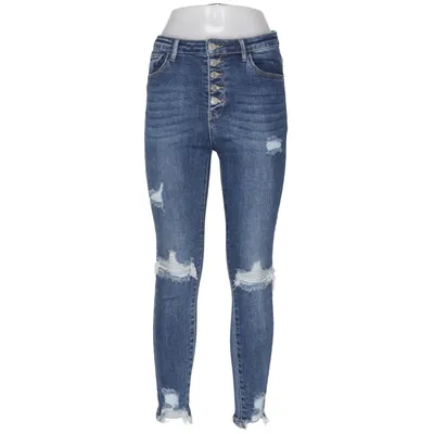 Jeans (Blue) from Re-Dress Cotton, Elastane