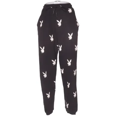 Mjukisbyxor (Svart, Vit) från Playboy x Missguided Bomull, Polyester