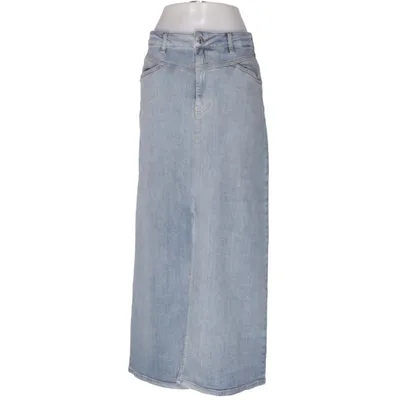 Jeansnederdel (Blå) fra Tomorrow Elastan, Økologisk bomuld, Genanvendt polyester
