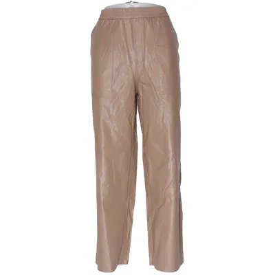 Broek (Beige) van Oui Polyurethaan, Viscose