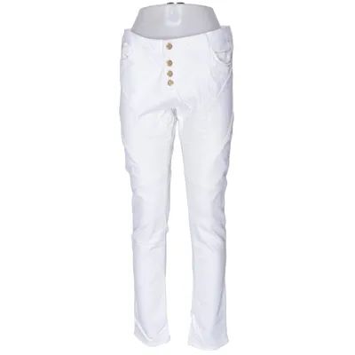 Jeans (Vit) från Le Temps des Cerises Bomull, Elastan