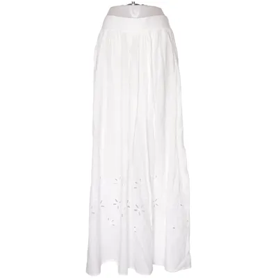 Långkjol (Vit) från H&M Conscious Collection Ekologisk bomull