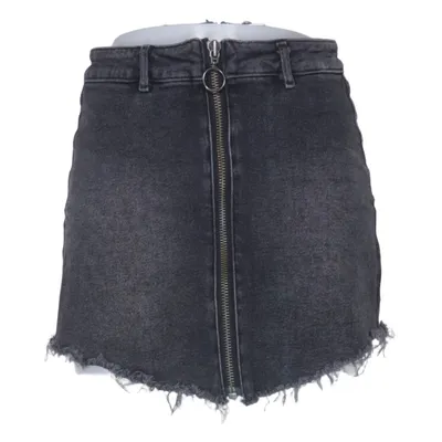 Jeanskjol (Grå) från Never Denim Bomull, Elastan