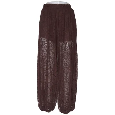 Palazzobukser (Brun) fra Mochy Elastan, Polyester