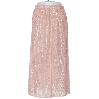 Långkjol (Beige, Silverfärgad) från Soft Rebels Elastan, Polyester