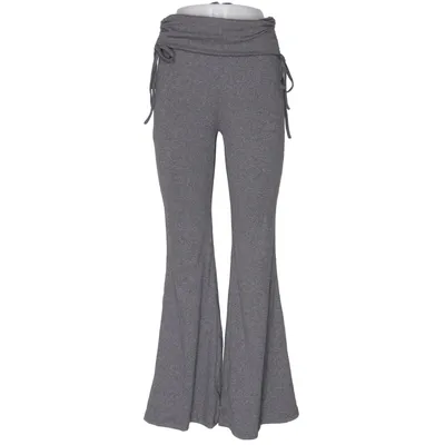 Pantalon patte d'éléphant (Gris) Élasthane, Polyester