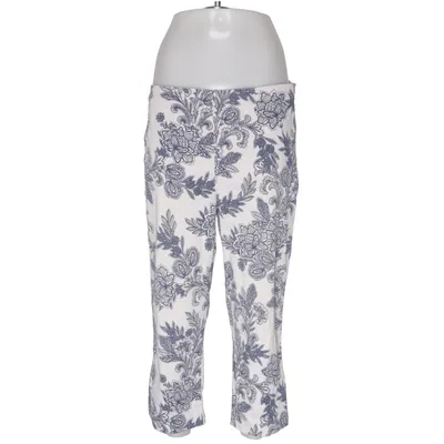 Trekvartsbyxor (Blå, Vit) från Marks & Spencer Collection Bomull, Elastan