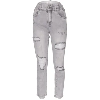 Jeans (Grå) fra Re-Dress Bomuld, Elastan, Polyester