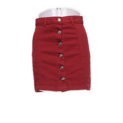 Jupe en jean (Rouge) de Gina Tricot Coton, Élasthane